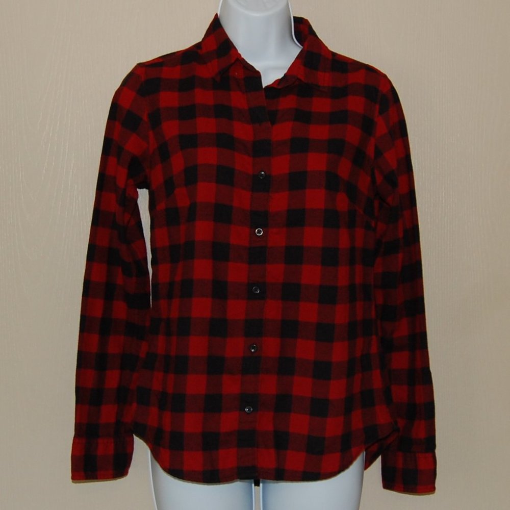 Pendleton Audrey Fitted Buffalo Flannel Shirt Xs - image 3